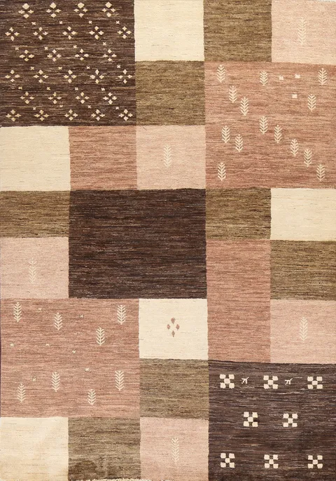 Handmade Wool Gabbeh Persian Area Rug 7x10