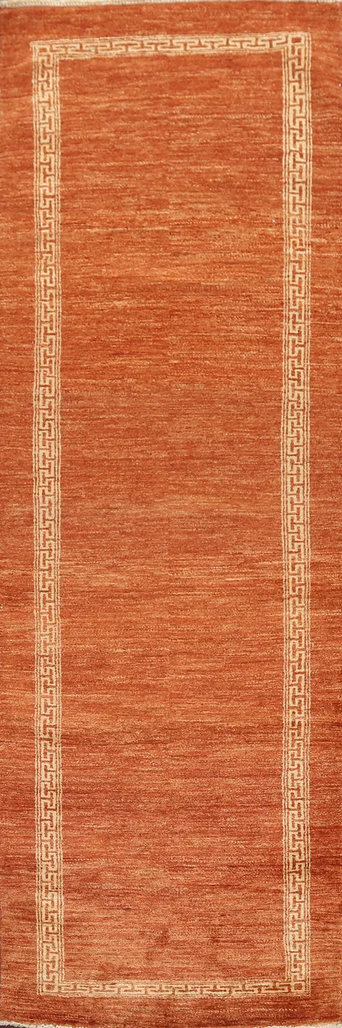 Handmade Gabbeh Kashkoli Oriental Runner Rug 3x9
