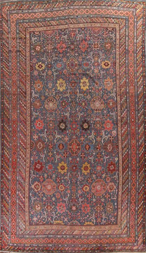 Pre-1900 Antique Vegetable Dye Kazak Oriental Rug 10x16 Masterpiece