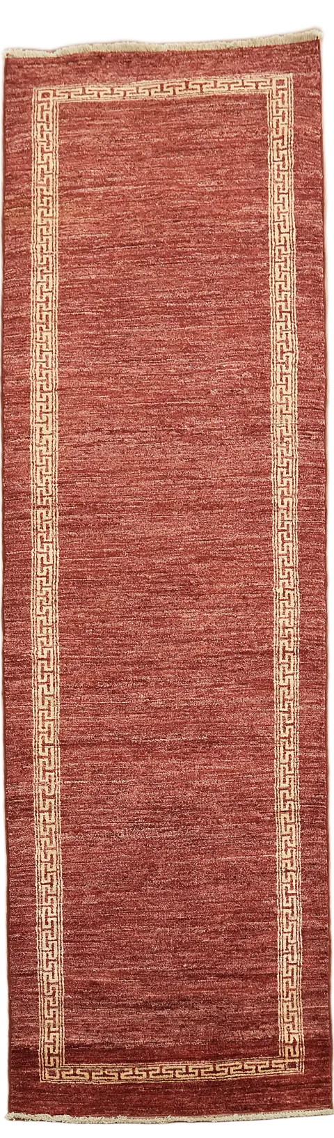 Red Wool Gabbeh Kashkoli Oriental Runner Rug 3x9