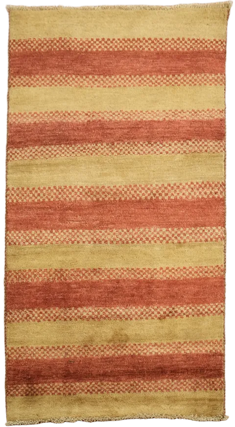 Striped Gabbeh Kashkoli Oriental Rug 3x5