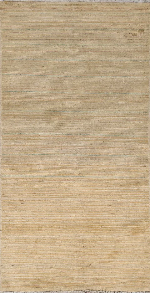 Neutral Wool Gabbeh Kashkoli Oriental Rug 4x6