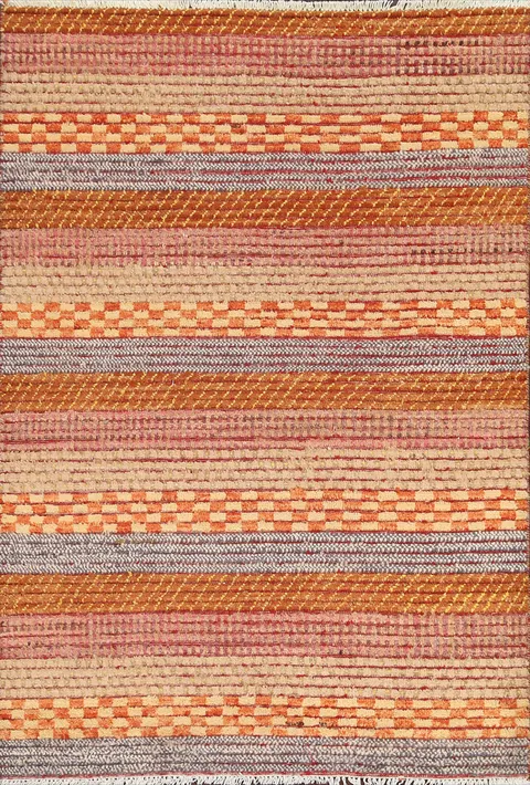 Handmade Gabbeh Kashkoli Oriental Wool Rug 3x5