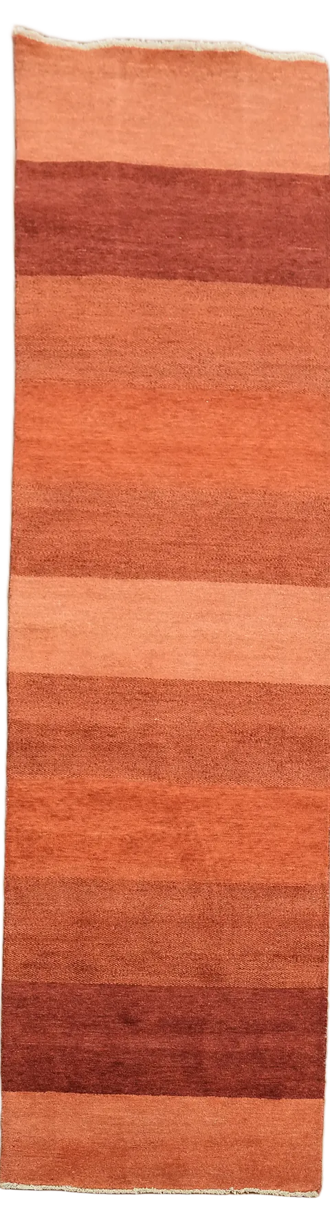 Modern Wool Gabbeh Kashkoli Oriental Runner Rug 3x10