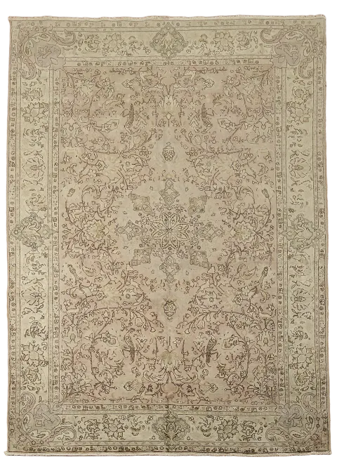 Vintage Wool Tabriz Persian Area Rug 8x11