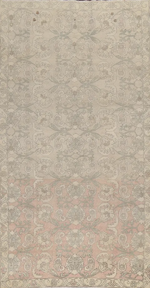 Vintage Wool Anatolian Turkish Area Rug 5x9