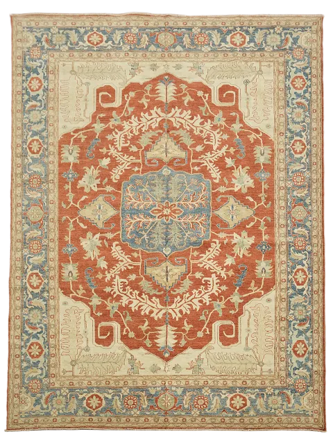 Vegetable Dye Heriz Serapi Oriental Area Rug 9x12