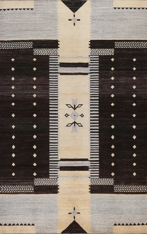 Vegetable Dye Gabbeh Kashkoli Oriental Area Rug 7x10