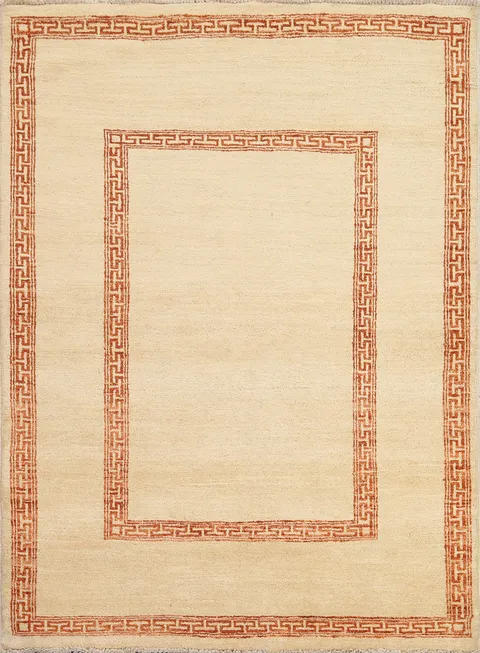 Handmade Wool Gabbeh Kashkoli Oriental Area Rug 4x6