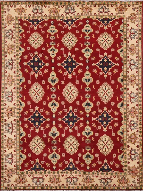 Red Handmade Oushak Oriental Area Rug 5x6