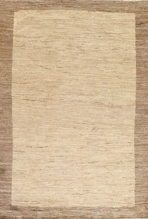 Hand-Knotted Gabbeh Kashkoli Oriental Area Rug 5x7