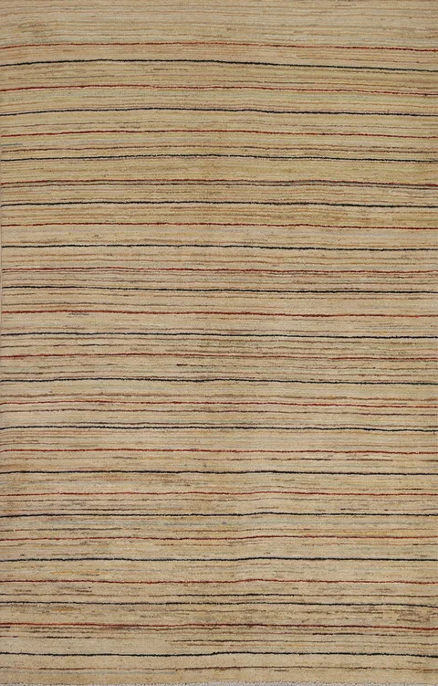 Striped Gabbeh Kashkoli Oriental Handmade Rug 3x5