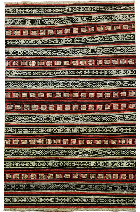 Vegetable Dye Gabbeh Kashkoli Oriental Area Rug 7x9