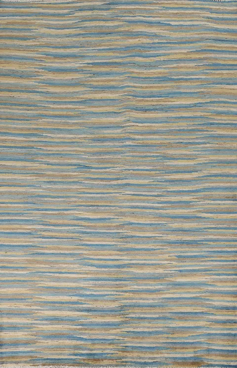 Contemporary Gabbeh Kashkoli Oriental Area Rug 5x8