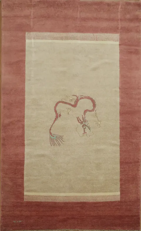 Animal Design Gabbeh Kashkoli Oriental Area Rug 5x8