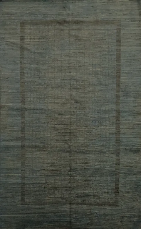 Chic Dark Gabbeh Kashkoli Area Rug 6x9 with an Aura of Understated Elegance