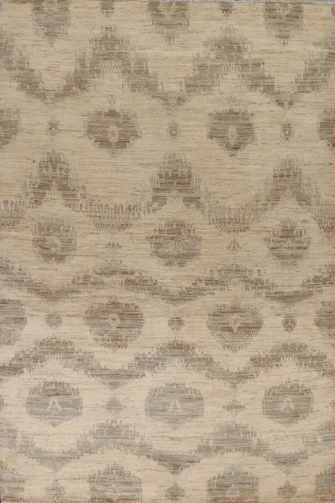 Vegetable Dye Wool Moroccan Oriental Area Rug 7x10