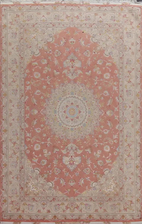 Wool/ Silk Top Quality Tabriz Persian Area Rug 7x10