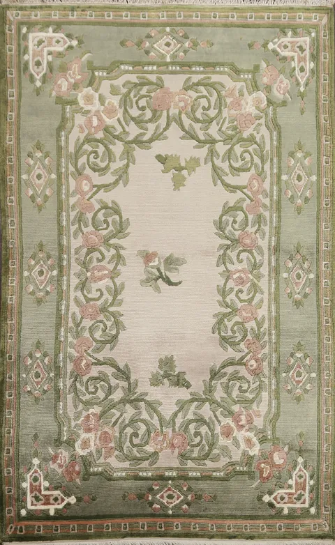 Handmade Wool Nepalese Oriental Rug 4x6