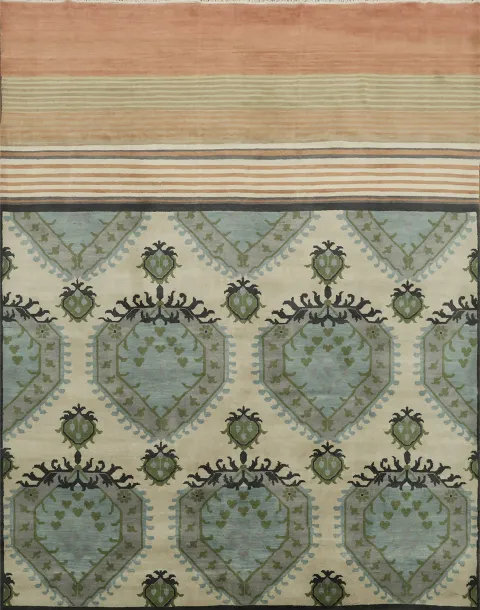 Handmade Wool Abstract Oriental Area Rug 8x10