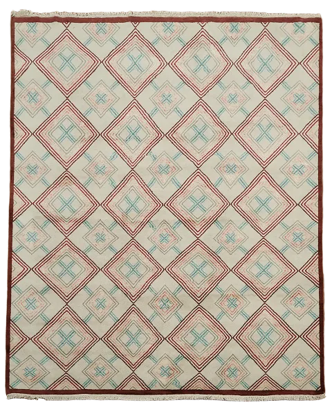 Elegant Geometric Gabbeh Rug Perfect for Modern and Classic Interiors 8x10 ft