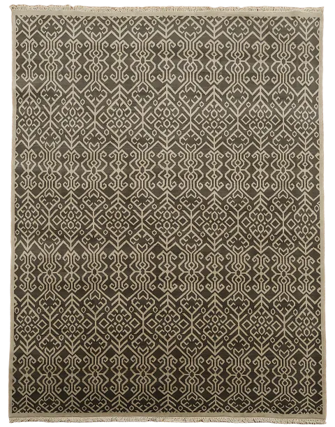 All-Over Geometric Modern Oriental Area Rug 8x10