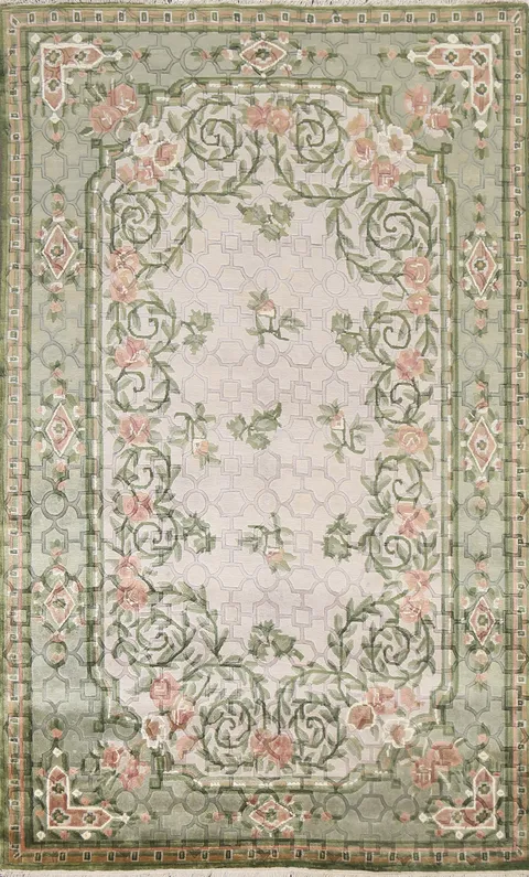 Handmade Wool Nepalese Oriental Area Rug 6x9