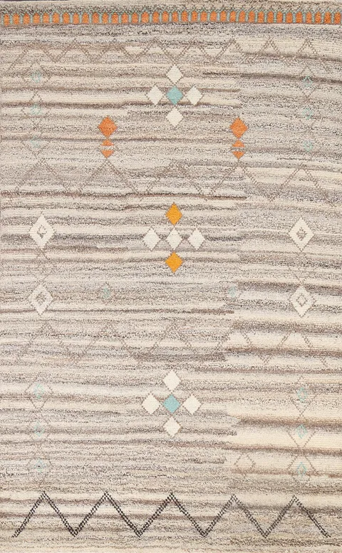 Tribal Moroccan Oriental Area Rug 5x8