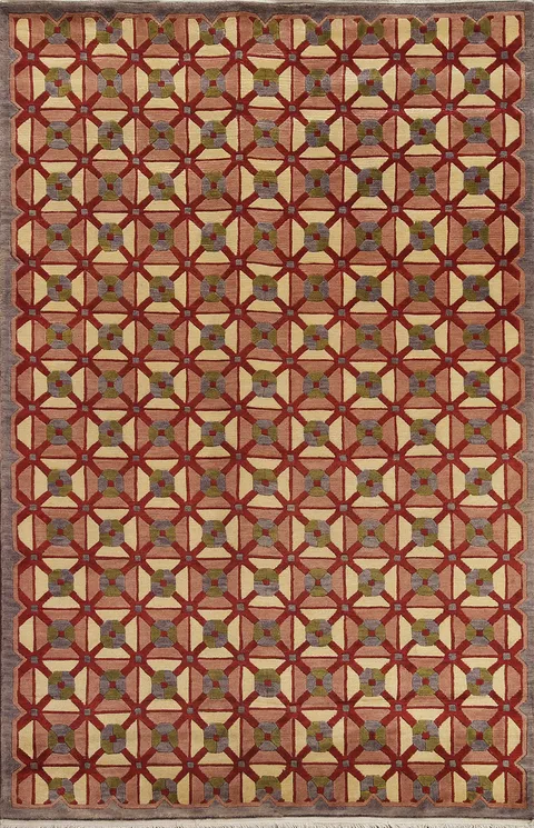 Trellis Handmade Nepalese Oriental Area Rug 5x8