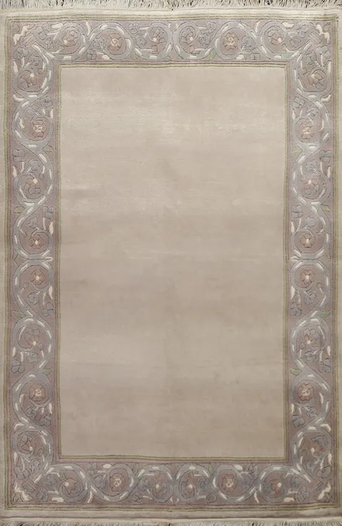 Hand-Knotted Nepalese Oriental Area Rug 4x5