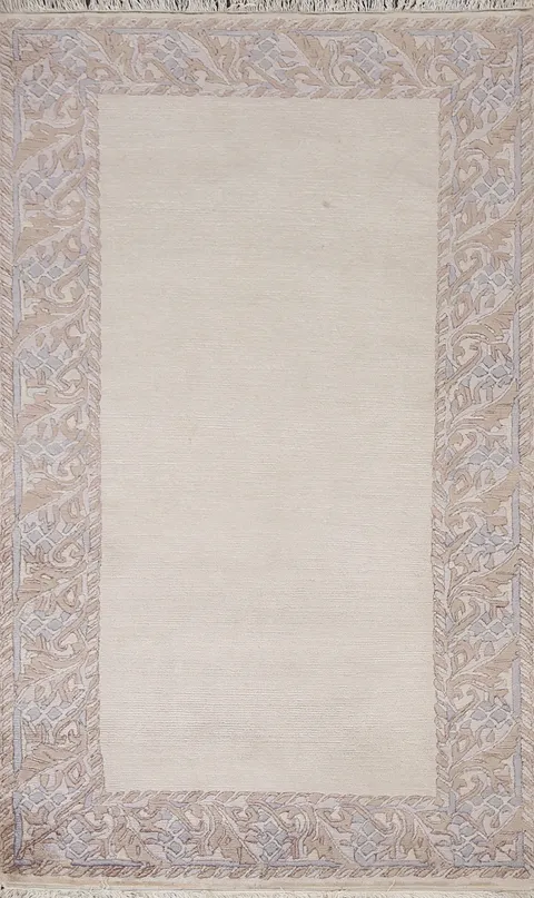 Handmade Bordered Nepalese Oriental Rug 3x5