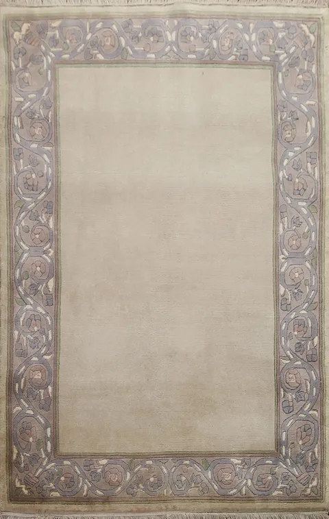 Handmade Wool Nepalese Oriental Area Rug 4x5