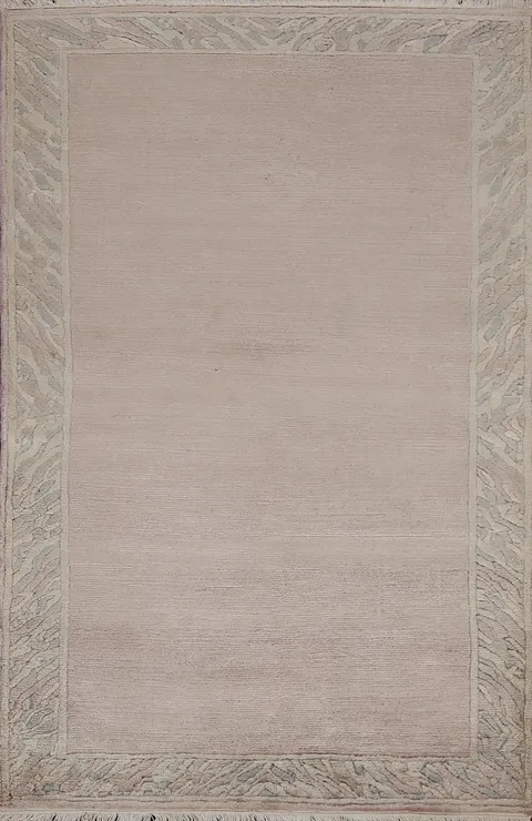 Bordered Nepalese Oriental Wool Rug 3x5