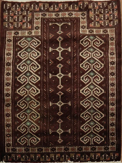 Geometric 3x4 Turkoman Persian Accent Rug