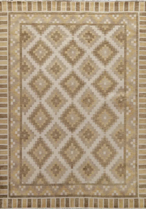 All-Over Geometric Modern Oriental Area Rug 8x10