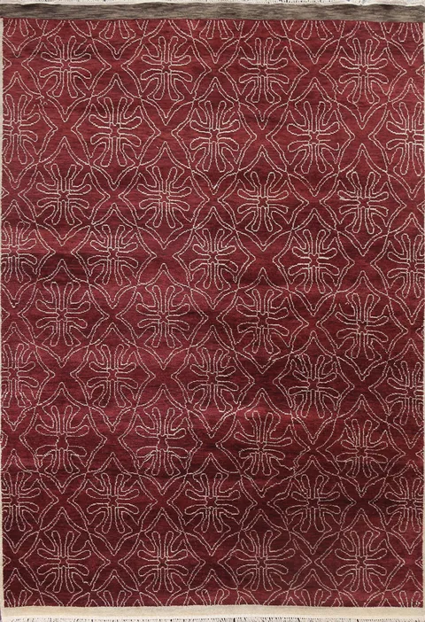 Deep Red Art & Craft Oriental Area Rug 8x10