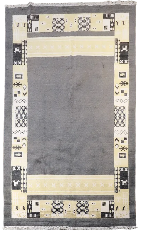 Geometric Gabbeh Kashkoli Oriental Area Rug 6x9