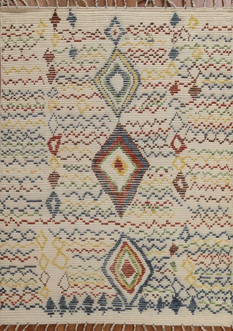 Tribal Moroccan Oriental Area Rug 5x8