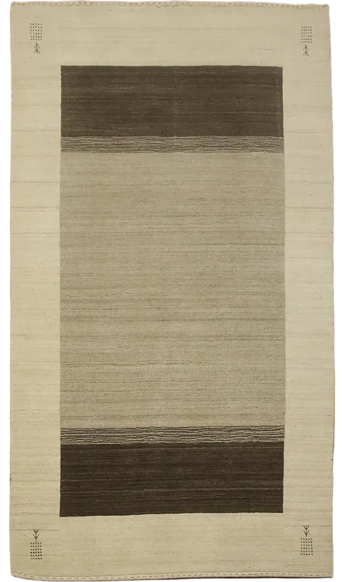 Contemporary Beige and Brown Area Rug for Modern Homes 5x8