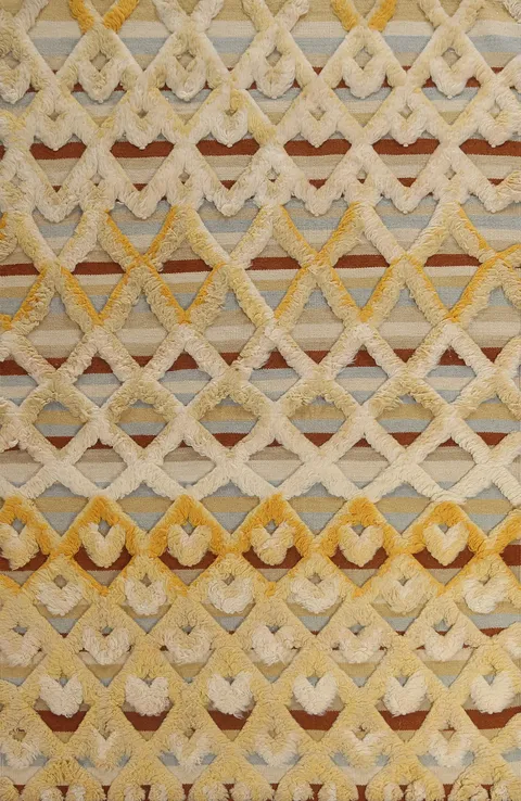 Trellis Wool Moroccan Oriental Area Rug 6x8
