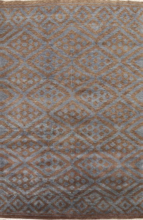 Geometric Wool Oushak Oriental Area Rug 8x11