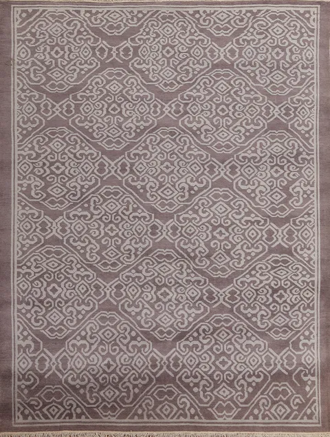 Hand-Knotted Wool Oushak Oriental Area Rug 8x10