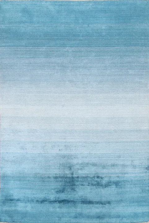 Contemporary Blue Gabbeh Oriental Wool Rug 5x8