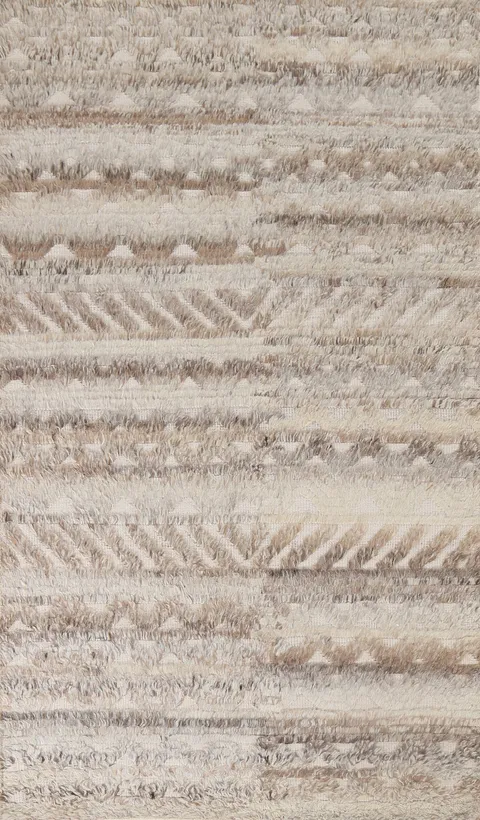 Handmade Wool Moroccan Oriental Area Rug 5x8