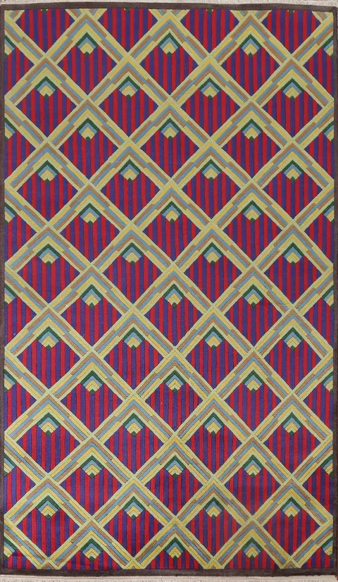 Trellis Handmade Nepalese Oriental Wool Rug 5x8