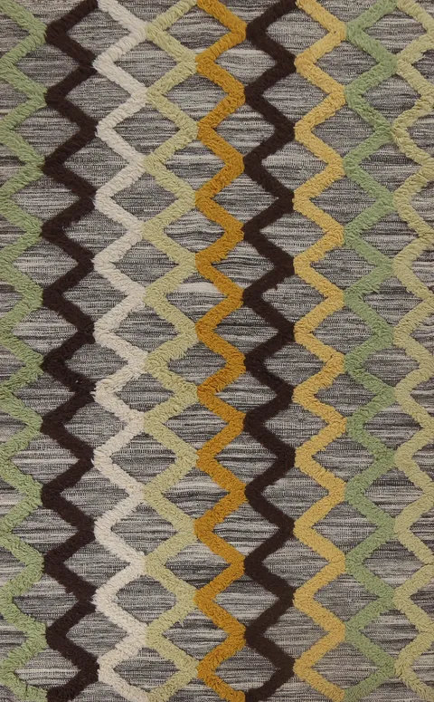 Handmade Moroccan Oriental Wool Rug 6x8