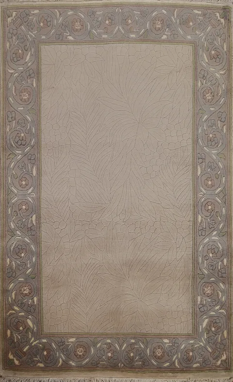 Handmade Wool Nepalese Oriental Area Rug 4x5
