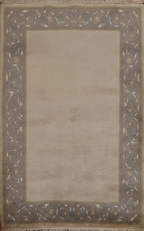 Handmade Wool Nepalese Oriental Area Rug 4x5