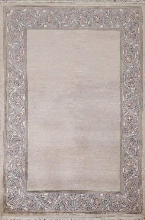 Handmade Wool Nepalese Oriental Area Rug 4x5