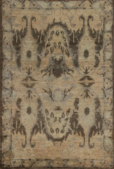 Wool Moroccan Oriental Area Rug 5x8
